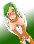  bleach blush breasts green_eyes green_hair kuna_mashiro mashiro_kuna saikoubi short_hair vizard 