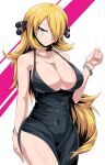  dress no_bra pokemon shirona_(pokemon) tagme 