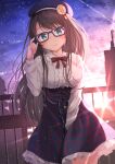  hololive megane oozora_subaru skirt_lift starkamisan 