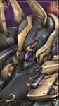  absurdres code_geass denjyou23 extra_eyes from_above gawain highres horns looking_down mecha no_humans red_eyes science_fiction shiny solo 