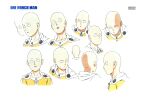  character_sheet expressions highres official_art one-punch_man production_art saitama saitama_(one-punch_man) scan scan_artifacts zip_available 