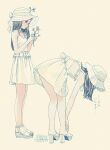  1girl dress_shirt flower highres kokudou_juunigou long_hair shirt solo tagme 