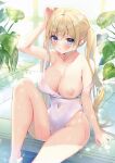  ayuma_sayu breasts cleavage detexted melonbooks nipples see_through swimsuits wardrobe_malfunction wet 
