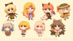  6+girls ai_chan animal_ears arm_cannon arm_warmers arthropod_legs bangs bird_wings black_bow black_dress black_footwear black_hair black_headwear black_legwear black_shirt black_skirt black_wings blonde_hair blouse blue_blouse blue_kimono blush bow braid brown_eyes brown_jacket bucket buttons cape cat_ears cat_tail chain chibi closed_mouth collared_blouse collared_shirt commentary copyright_name cuffs cup dress english_commentary extra_ears extra_legs eyeball eyebrows_visible_through_hair eyes_visible_through_hair frilled_dress frilled_shirt_collar frills full_body green_bow green_dress green_eyes green_hair green_skirt hair_between_eyes hair_bobbles hair_bow hair_ornament hat hat_ribbon heart horns hoshiguma_yuugi hoshiguma_yuugi_(promo) in_bucket in_container jacket japanese_clothes juliet_sleeves kaenbyou_rin kimono kneehighs komeiji_koishi komeiji_satori kurodani_yamame layered_clothing long_hair long_sleeves looking_at_viewer medium_hair mismatched_footwear mizuhashi_parsee multicolored multicolored_clothes multicolored_jacket multiple_girls multiple_tails nekomata one_eye_closed open_mouth pink_hair pink_skirt pointy_ears ponytail puffy_sleeves red_eyes red_hair reiuji_utsuho ribbon sakazuki sash scarf shackles shirt shoes short_hair short_sleeves silver_hair simple_background single_horn single_shoe skirt sleeves_past_wrists smile subterranean_animism tail third_eye touhou twin_braids two_side_up very_long_hair weapon wheelbarrow white_blouse white_cape white_sash white_scarf wide_sleeves wings yellow_ribbon yellow_shirt 