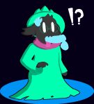  2018 anthro caprine clothed clothing deltarune digital_media_(artwork) eyewear fellatio fur glasses goat hat horn kneeling long_ears male mammal oral pawneschhe_(artist) penis ralsei scarf sex simple_background solo_focus video_games 