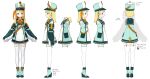  1girl absurdres blonde_hair character_sheet highres pegin_pina prism_project rinotuna 