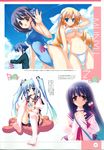  bikini cernia_iori_flameheart daichi_kaoru katsuragi_kotori ladies_versus_butlers! munyuu pantsu purely saikyou_tomomi seifuku shimapan shizukuiro_tsumugi swimsuits thigh-highs under_boob 