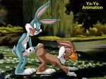  animated bugs_bunny lola_bunny space_jam yo-yo_animation 