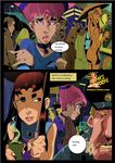  beast_boy comic comics-toons dc dcau jinx okunev starfire teen_titans 
