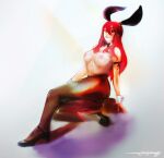  anime bra bra_removed cksongz erza_scarlet fairytail feet highres no_bra nude red_hair topless underwear 