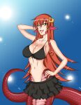  bikini lordkingu miia_(monster_musume) monster_girl monster_musume_no_iru_nichijou pointy_ears swimsuits tail 