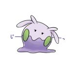  closed_mouth creature full_body gen_6_pokemon goomy half-closed_eyes looking_at_viewer no_humans numera_goomy pokemon pokemon_(creature) simple_background solo staring white_background 