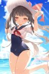  koyubita pointy_ears swimsuits tagme wet 