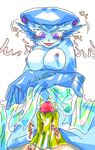  blue_body breasts female legend_of_zelda like_like marine nipples nude penis princess_ruto the_legend_of_zelda unknown_artist video_games zora 