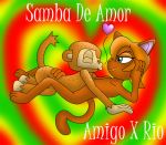  &lt;3 2009 blue_eyes feline male mammal meanmotorscooter monkey primate samba_de_amigo 