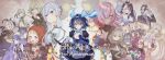  5boys 6+girls abs absurdres ahoge aladdin_(sinoalice) alice_(sinoalice) apron arabian_clothes armor asymmetrical_gloves bangs bare_pectorals black_hair blonde_hair blue_eyes blue_hair blunt_bangs blush bob_cut braid breastplate breasts briar_rose_(sinoalice) brown_hair butler cage cape choker cinderella_(sinoalice) cleavage cleavage_cutout closed_eyes closed_mouth clothing_cutout cravat cropped_jacket dark-skinned_female dark_skin doll dorothy_(sinoalice) double_bun dress earrings elbow_gloves energy_wings everyone fins flower food formal fringe_trim frown glasses gloves gold green_eyes green_hair gretel_(sinoalice) grin hair_bun hair_flower hair_ornament hair_over_one_eye hair_ribbon hameln_(sinoalice) hansel_(sinoalice) happy headdress highres holding holding_doll hood hood_up jewelry kaguya_hime_(sinoalice) little_red_riding_hood_(sinoalice) looking_at_viewer multicolored_hair multiple_boys multiple_girls necktie ningyo_hime_(sinoalice) nutcracker nutcracker_(sinoalice) orange_eyes otoko_no_ko pectorals petticoat pie pink_hair pinocchio_(sinoalice) plant puffy_short_sleeves puffy_sleeves purple_eyes purple_hair rapunzel_(sinoalice) red_eyes ribbon scared serious short_hair short_sleeves sidelocks sinoalice sleeping smile snow_white_(sinoalice) suit teeth thorns three_little_pigs_(sinoalice) two-tone_hair vines wavy_hair white_hair yuna726 