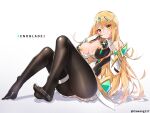  1girl bangs bare_legs bare_shoulders blonde_hair breasts cawang chest_jewel cleavage cleavage_cutout clothing_cutout dress earrings elbow_gloves gloves jewelry large_breasts long_hair mythra_(xenoblade) short_dress solo super_smash_bros. swept_bangs thigh_strap tiara very_long_hair white_dress white_gloves xenoblade_chronicles_(series) xenoblade_chronicles_2 yellow_eyes 