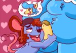  &lt;3 &lt;3_eyes alpaca animal_crossing anthro balls camelid cock_worship cyrus_(animal_crossing) duo genitals heart_tail male male/male mammal moose_(animal_crossing) mouse murid murine nintendo nude overweight overweight_male penile penis rodent sinribbons skinny_male tongue tongue_out video_games 