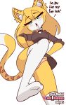  &lt;3 10:16 animated anthro blush breasts clothing dialogue diives english_text female foot_fetish hi_res short_playtime solo text underwear 