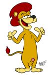  anthro erection felid fur genitals hanna-barbera heyyy_it&#039;s_the_king! hi_res lion male mammal mane pantherine penis smug smug_grin solo squirrelfromthesouth the_king_(hitk!) 