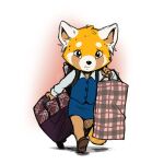 1:1 2018 aggressive_retsuko ailurid ango76 anthro clothing female fur mammal red_panda retsuko sanrio simple_background solo 