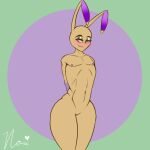  1:1 anthro arthropod cricket humanoid insect makeup male nipples noxavious orthopterid pecs skinny solo thick_thighs vivziepop_fanart zill_(zoophobia) zoophobia 