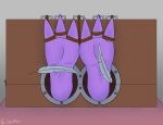  anthro bdsm bondage bound dragon feathers feet fingers hi_res male rope rope_bondage shaking solo stocks tickle_fetish tickle_torture tickling tickling_feet trembling zen_allen zen_allen_(zenallen) 