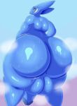  alien amphibian anthro balls big_balls big_butt big_penis blue_body blue_penis bodily_fluids boris_(theboris) butt diplocaulus genitals hi_res huge_balls huge_butt huge_penis hyper hyper_butt looking_back male megacoolbear_(artist) nectrid nude overweight overweight_anthro overweight_male penis perineum rear_view solo steam sweat sweaty_balls sweaty_butt sweaty_genitalia thick_thighs 