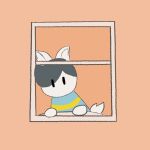  canid canine clothed clothing felid feline fur hair hi_res mammal simple_background tem tem_with_bob temmie_(undertale) topwear undertale video_games white_body 
