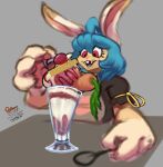  absurd_res dessert food hi_res ice_cream kotsu lagomoph lagomorph leporid mammal rabbit sketch 
