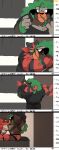  anthro ape bed black_body black_fur blush bridal_carry brown_body brown_fur carrying chat_box clothed clothing duo felid fur furniture gesture green_hair grey_body grey_fur hair haplorhine headphones hi_res hyaku_(artist) imminent_sex incineroar japanese_text kissing male male/male mammal multiple_positions multiple_scenes muscular muscular_male nintendo partially_clothed pok&eacute;mon pok&eacute;mon_(species) primate red_body red_fur rillaboom romantic romantic_couple shirt smile streaming t-shirt teasing text topwear underwear undressing undressing_another video_games waving 