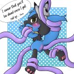  1:1 anal anal_penetration anthro backsack balls butt forced genitals hugo_the_riolu male mask nintendo penetration pok&eacute;mon pok&eacute;mon_(species) quentinmimikyu rape riolu solo tentacle_penetration tentacle_rape tentacle_sex tentacles video_games young 