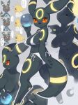  2021 absurd_res anthro black_body black_fur breasts crystal_ball eeveelution female fortune_teller fortune_telling fur grey_background hi_res japanese_text jolteon kame_3 mammal nintendo nipples pok&eacute;mon pok&eacute;mon_(species) simple_background solo solo_focus text translation_request umbreon video_games 
