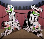  101_dalmatian_street 101_dalmatians 2021 4_fingers all_fours ambiguous_penetration anal anal_penetration animal_genitalia animal_penis anthro anthro_on_anthro anthro_penetrated anthro_penetrating anthro_penetrating_anthro arms_tied ass_up bassybefuddle big_breasts black_collar black_nose black_pupils black_spots blue_eyes blush bodily_fluids bone_gag bound breasts canid canine canine_penis canis collar collar_only crowd dalmatian daughter delilah_(101_dalmatians) dildo dipstick_tail disney doggystyle dolly_(101_dalmatians) domestic_dog doug_(101_dalmatians) dylan_(101_dalmatians) fangs father father_and_child father_and_daughter female female_penetrated female_penetrating female_penetrating_male fingers fist floppy_ears forced from_behind_position fur gag gagged genital_fluids genitals group half-closed_eyes hi_res incest_(lore) intraspecies knot leash looking_at_another looking_away looking_up male male/female male_penetrated male_penetrating male_penetrating_female mammal moobs mother mother_and_child mother_and_son multicolored_tail narrowed_eyes nipples nude one_eye_closed overweight overweight_anthro overweight_male parallel_sex parent parent_and_child pegging penetration penis pink_inner_ear pink_nipples precum pupils rape red_eyes sex sex_toy sex_toy_in_ass sex_toy_insertion sex_toy_penetration sharp_teeth silhouette son spots spotted_body spotted_fur strapon sweat teeth toying_partner white_body white_fur white_spots 