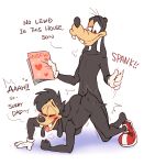  4pcsset anal anal_penetration anthro canid canine canis disney domestic_dog duo father father_and_child father_and_son goof_troop goofy_(disney) hi_res incest_(lore) male male/male mammal max_goof parent parent_and_child penetration son spanking 