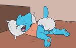  anthro bed bedroom butt cartoon_network diaper felid feline furniture gumball_watterson male mammal padded padding ritzcat sleeping solo the_amazing_world_of_gumball young 
