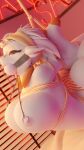  3d_(artwork) 9:16 anthro anthrofied ball_gag bdsm big_breasts bondage bound breasts butt digital_media_(artwork) female flexible gag gagged ghostoast hi_res hogtied nintendo nipple_bondage nipple_chain nipple_piercing nipple_ring nipple_ring_pull nipples nude piercing piercing_bondage pok&eacute;mon pok&eacute;mon_(species) pok&eacute;morph scorbunny solo submissive submissive_female suspension tongue tongue_bondage tongue_piercing video_games 