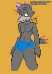  2021 anthro avian beak bedroom_eyes bird bulge clothing collaboration colored corvid corvus_(genus) cringebird croc_underwear crocs crow daryl_(cringebird) greasykingdom hi_res narrowed_eyes nonbinary_(lore) oscine passerine seductive sketch smile smirk solo underwear unnecessary_inventions unnecessary_inventions_(youtuber) wayesh 