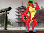  4:3 american_dragon:_jake_long balls biceps big_muscles building claws disney dragon erection fabfelipe flexing front grin jake_long looking_at_viewer male muscles no_wings nude outside pecs penis red_body red_dragon red_penis scalie solo standing teeth toe_claws tree wallpaper 
