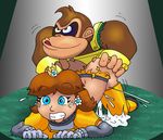  all_fours ape bent_over crossover cum cum_inside doggystyle donkey_kong donkey_kong_(character) donkey_kong_(series) female forced from_behind human interspecies male mammal mario_bros nintendo primate princess_daisy rape royalty sex straight super_mario_bros. unknown_artist video_games 