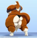 2024 anthro big_breasts big_butt bottomwear breasts brown_body brown_fur butt canid canine canis clothing colleen collie digital_media_(artwork) domestic_dog female fur herding_dog hi_res huge_breasts mammal overweight overweight_anthro pastoral_dog road_rovers rough_collie sheepdog solo thick_thighs topwear white_body white_fur xxsparcoxx