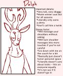 2023 5:6 anthro antlers character_bio deer digital_drawing_(artwork) digital_media_(artwork) dolph_(weaver) english_text eyebrows half-closed_eyes half-length_portrait horn looking_at_viewer male mammal narrowed_eyes new_world_deer pack_street portrait raised_eyebrow reindeer simple_background sleeveless_shirt smile solo text the_weaver