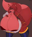 animatronic anthro areola areola_slip bandage bandaged_arm bandaged_chest bent_over big_areola big_breasts big_butt boots breast_grab breasts butt canid canine clothing cybernetics cyborg ear_piercing eye_patch eyewear female fexa_(cally3d) fexa_(cryptiacurves) fishnet fishnet_clothing fishnet_gloves fishnet_handwear five_nights_at_freddy&#039;s footwear fox foxy_(fnaf) frown gloves hand_on_breast handwear huge_breasts hyper hyper_breasts leaning leaning_forward lips lipstick looking_at_viewer m4n machine makeup mammal nipple_outline nipples piercing robot scottgames solo thick_bottom_lip thick_thighs