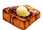  bread bread_slice food food_focus kaneko_ryou no_humans original simple_background still_life toast white_background 