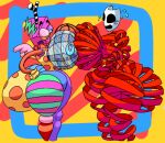 animate_inanimate anthro ball basketball_(ball) big_breasts big_butt bodily_fluids breast_squish breasts butt digital_creature digital_drawing_(artwork) digital_media_(artwork) disco_ball duo fabric_creature female female/female gangle_(the_amazing_digital_circus) glitch_productions huge_breasts huge_butt humanoid living_mask ribbons shaded squish tears the_amazing_digital_circus thick_thighs unknown_species volfenf wings zooble_(the_amazing_digital_circus)