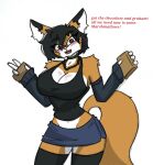 anthro big_breasts blush breasts cleavage clothed clothing fan_character female maxine_boulevard pace-maker small_waist solo thick_thighs wide_hips