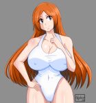  absurdres angelox27art bleach breasts highres inoue_orihime large_breasts swimsuit 