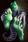 absurd_res chameleon claws clothing feet footwear heel hi_res high_heels leon_powalski lizard mroleoso nails nintendo paws reptile scalie soles soles_toes star_fox talons toes wrinkles