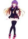  1girl arm_at_side bangs black_dress black_legwear blonde_hair blush bow bowtie breasts brown_hair cosplay dress floating_hair full_body gradient_eyes gradient_hair hair_between_eyes hand_up happy head_tilt highres hijiri_byakuren hip_focus houjuu_nue houjuu_nue_(cosplay) impossible_clothes impossible_dress looking_at_viewer mary_janes medium_breasts multicolored multicolored_eyes multicolored_hair open_mouth pose purple_hair red_footwear red_neckwear shiny shiny_clothes shiny_skin shoes short_dress short_sleeves sidelocks simple_background skindentation smile solo thighhighs tomoe_(fdhs5855) touhou white_background wristband yellow_eyes zettai_ryouiki 