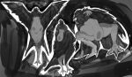  abstract_background anthro avian avian_feet beak big_breasts bird black_body black_feathers black_sclera breasts claws corvid cowhour crouching digitigrade european_mythology feathered_wings feathers feet female greek_mythology grey_body grey_eyes harpy huge_breasts mythological_avian mythological_creature mythology neck_tuft nipples non-mammal_breasts nude oscine passerine ronja_the_robber&#039;s_daughter_(series) sagging_breasts simple_background solo standing storvittran tail tail_feathers talons thick_thighs toes tuft wide_hips wing_fingers winged_arms wings 